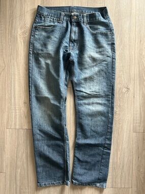 Men's Blue Denim Jeans - Classic Straight Fit